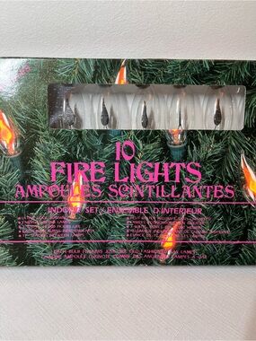 New 10 Fire Lights Indoor Decorative String flicker bulbs